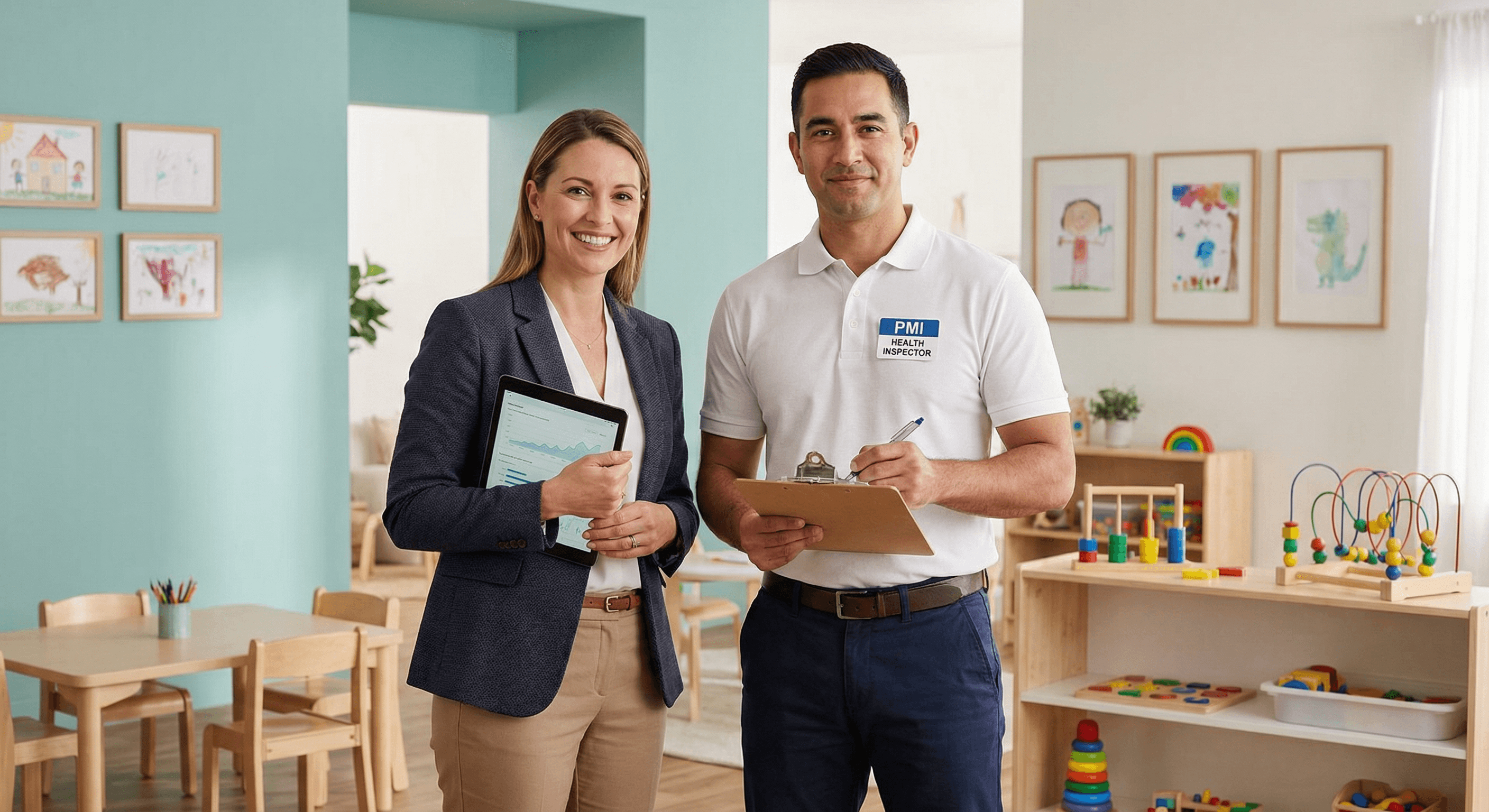 Contrôle PMI avec directrice de crèche