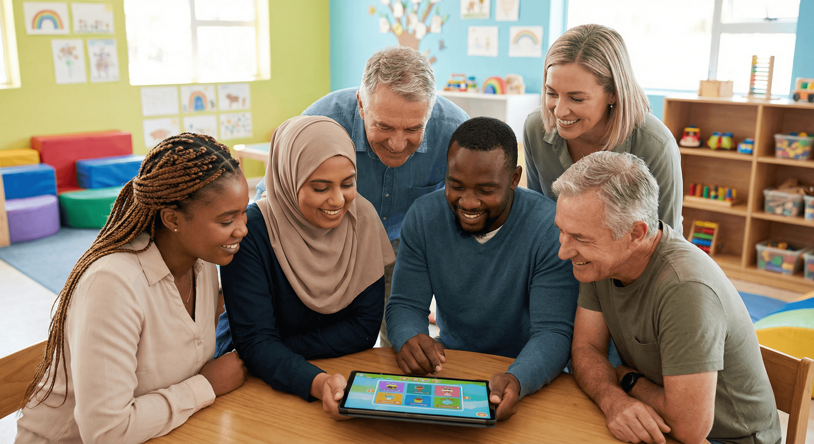 Équipe de direction de crèche en réunion