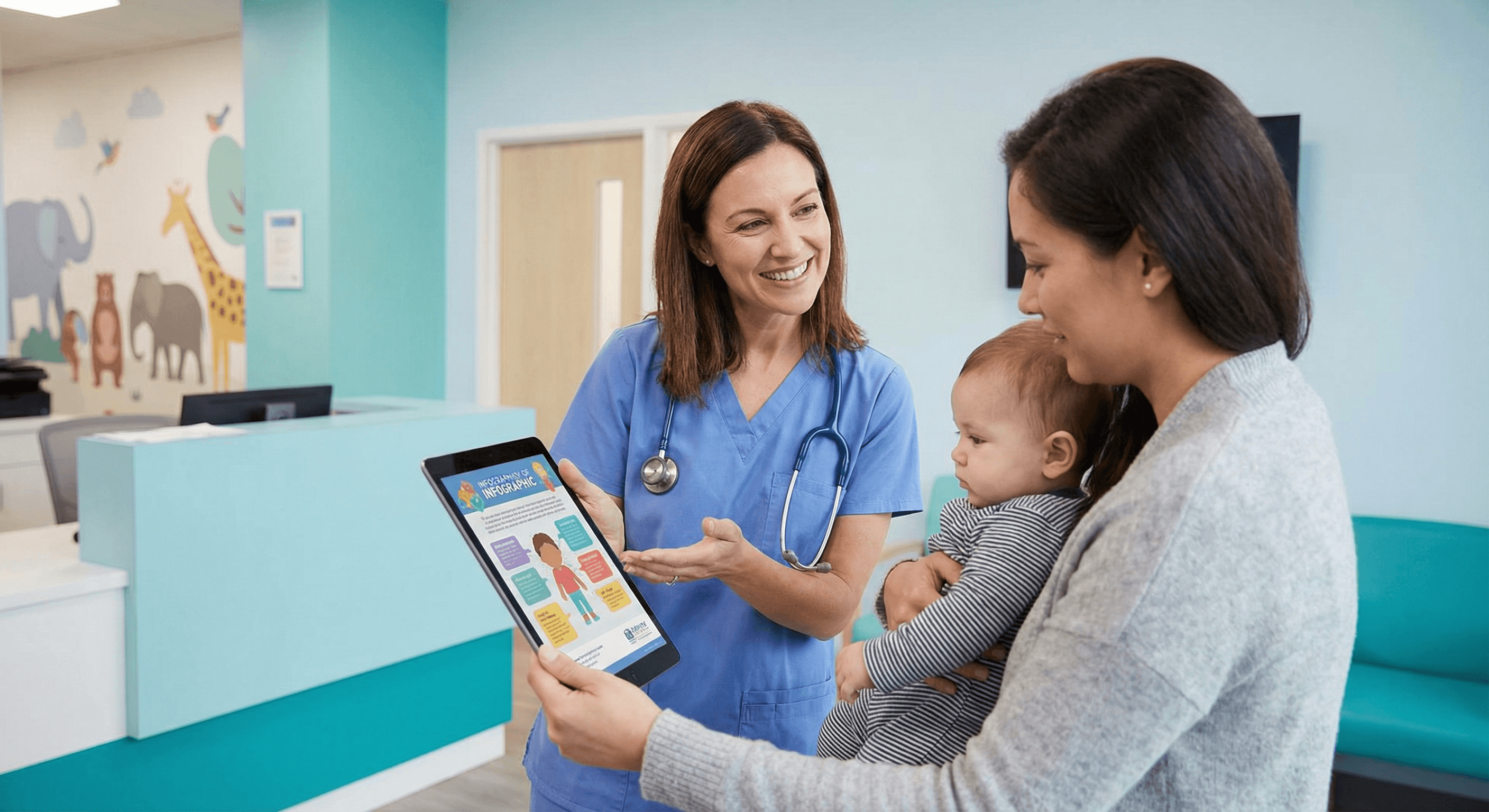 Consultation pédiatrique pour vaccination